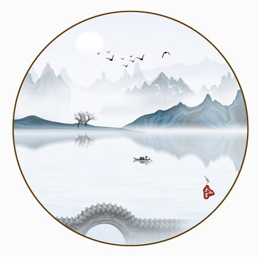 新中式山水畫(huà)