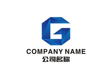 空間立體G字母 LOGO設計