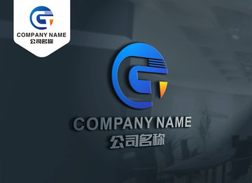 动感GT字母LOGO TG标志