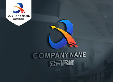 Q字母LOGO 星星Q標(biāo)志設(shè)計(jì)