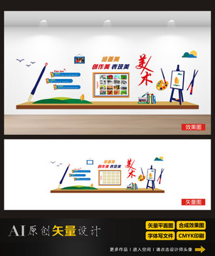 美術(shù)室文化墻展板設(shè)計(jì)