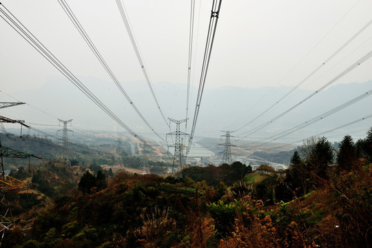 三峡大坝 三峡电厂 输电线路