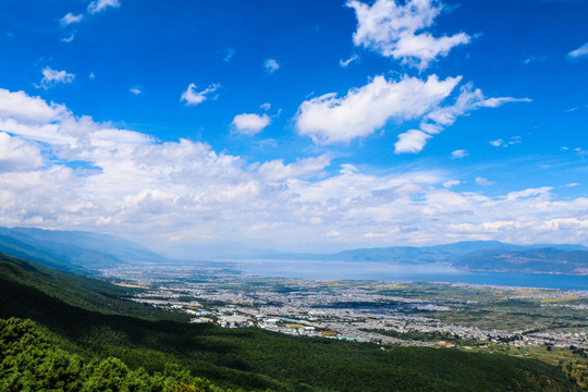 大理苍山鸟瞰