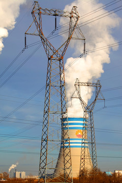 电力 热电厂 电网 输电 铁塔