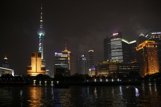 上海夜景 东方明珠塔