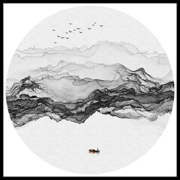 水墨禪意裝飾畫(huà) 水墨掛畫(huà)