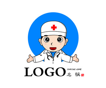 医生卡通logo