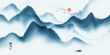 水墨山水畫 意境山水