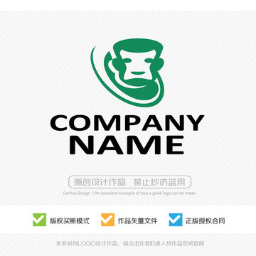 猴子 LOGO設計