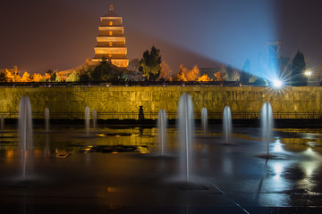 西安大雁塔夜景