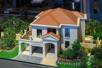 别墅模型 独栋别墅 房子模型