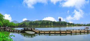 杭州西湖雷峰塔 全景