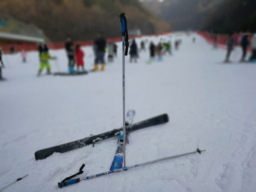滑雪板 雪杖 滑雪 滑雪场