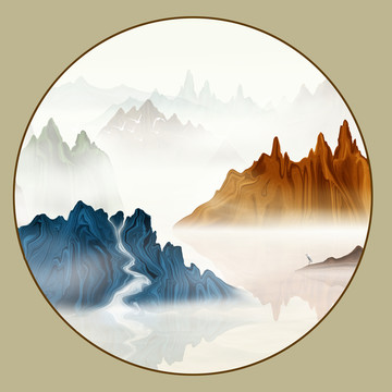 新中式山水畫