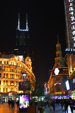 上海夜景 街景