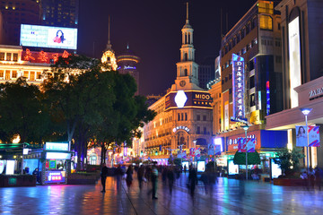 上海南京路夜景