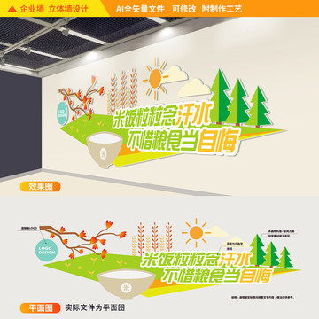 餐廳文化墻食堂文化墻