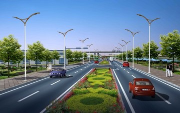 路燈效果圖