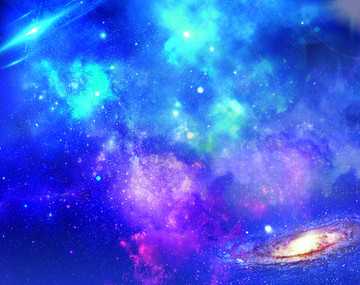 五彩繽紛唯美宇宙星空
