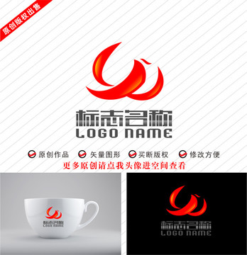 YW字母WY標(biāo)志飛鳥logo