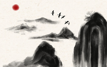 新中式山水畫