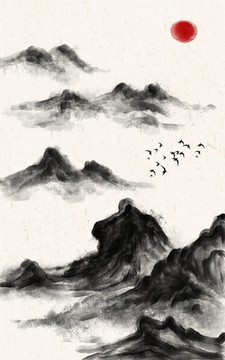 新中式山水畫