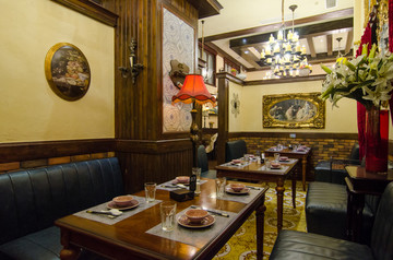 欧式复古餐厅环境
