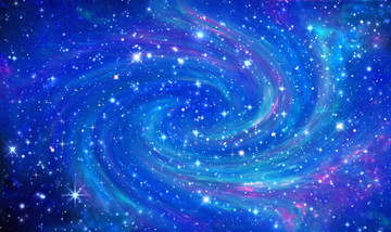 藍色星空漩渦