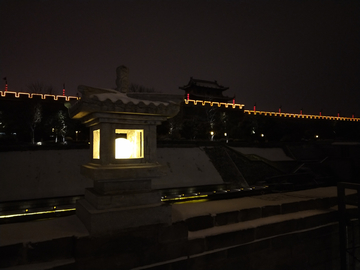 护城河夜景