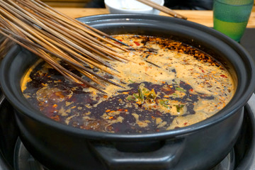 火锅串串 竹签串串香火锅