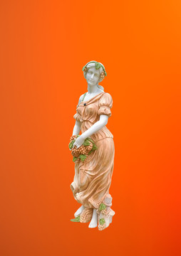 西式雕塑 彩色雕塑 美女雕像