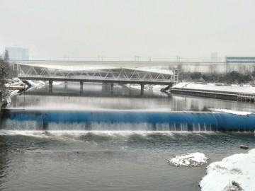 西安 北郊 北辰大道周边 雪景