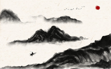 新中式山水畫