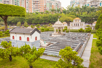 圆明园万花阵 古建筑模型