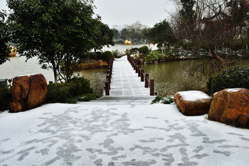 南方雪景