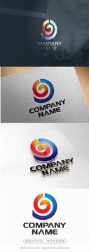 簡約創(chuàng)意電子科技標(biāo)志CDR矢量