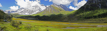 川西高原风景全景图