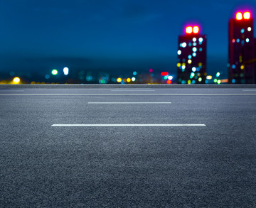 夜景城市道路