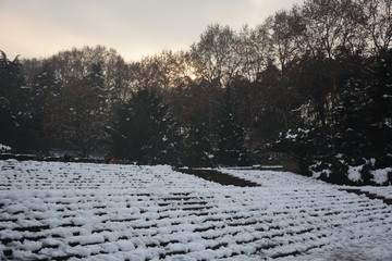 雨花台雪景