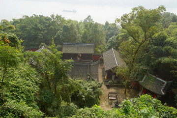 合川钓鱼城 飞来寺俯瞰