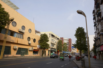 城镇风貌 城镇街景 龙泉滨河路