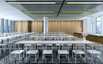 公司食堂餐廳就餐區(qū)