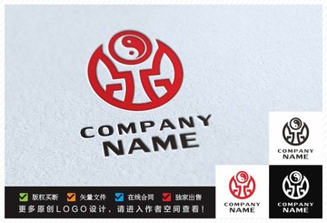 鼎 太极 八卦LOGO