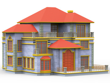 建筑 模型 别墅
