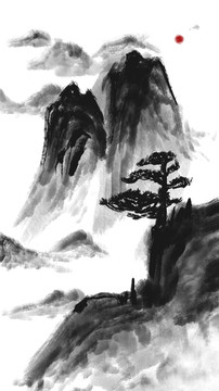 新中式山水画