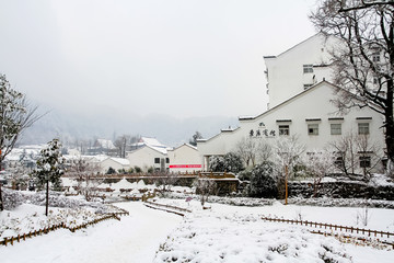 九华山雪景