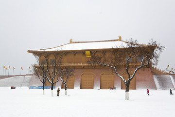 大明宫丹凤门雪景