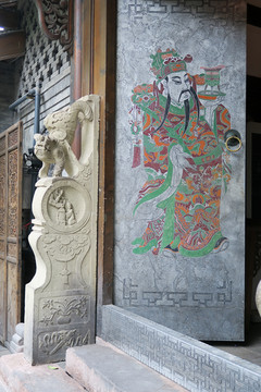 门神 中式古建筑