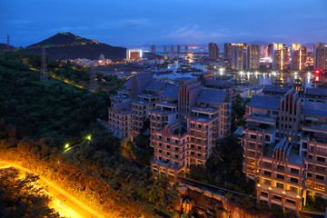 三亚城市风光夜景