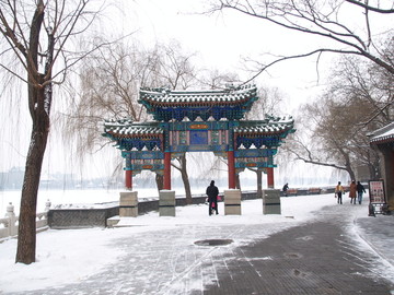 雪后的北京北海公园